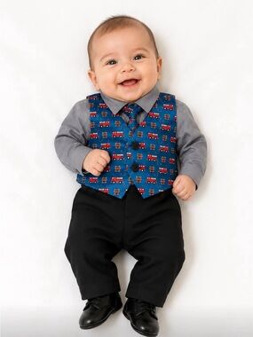 Hudson Ferrell fire truck 4 pc suit nwt